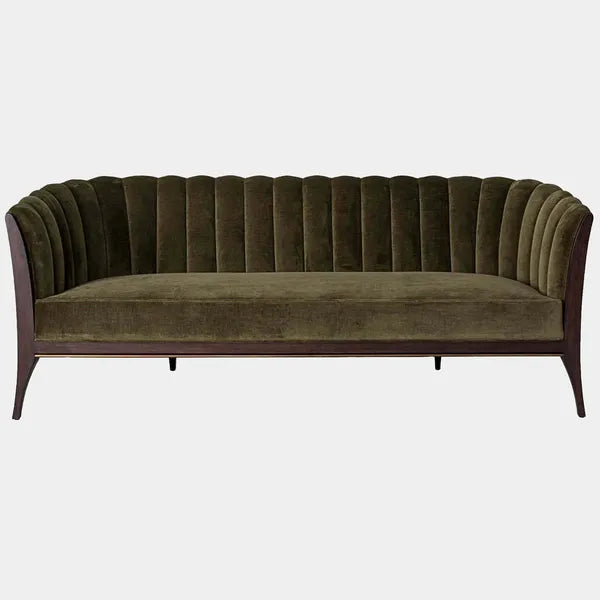 Connor Channel Back Sofa, Muslin