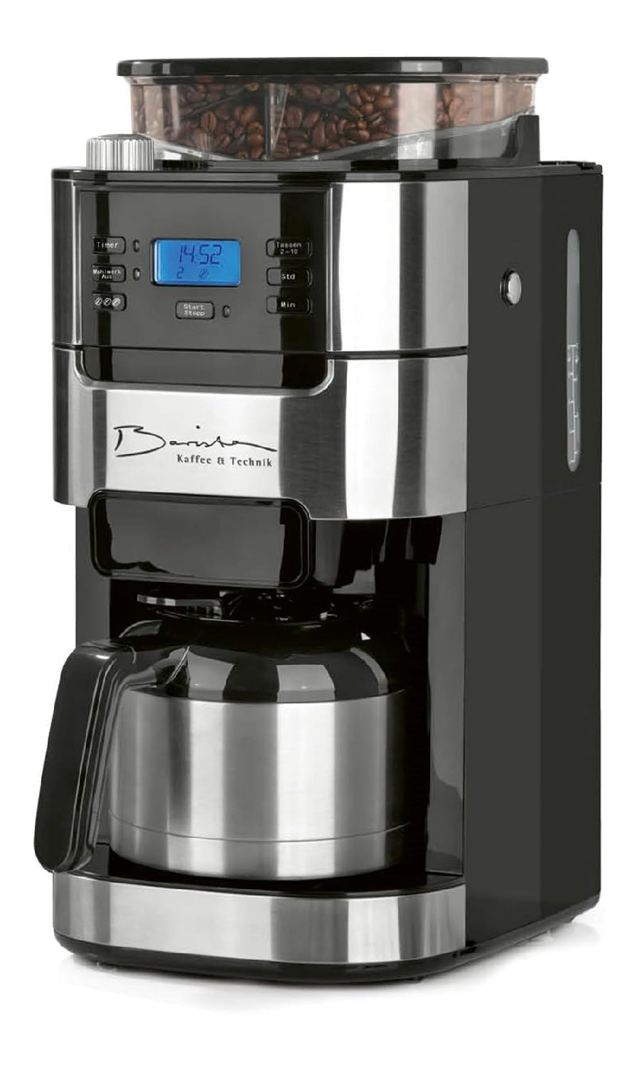 Cafetiere filtre broyeur integre verseuse isotherme 12 tasses