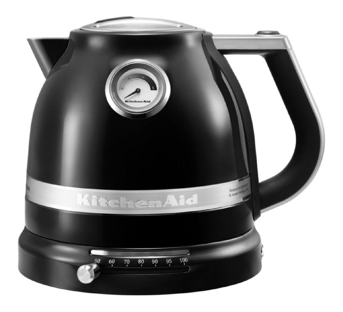 Bouilloire 1.5 L Noir Temperature Reglable Molette 50-100 C