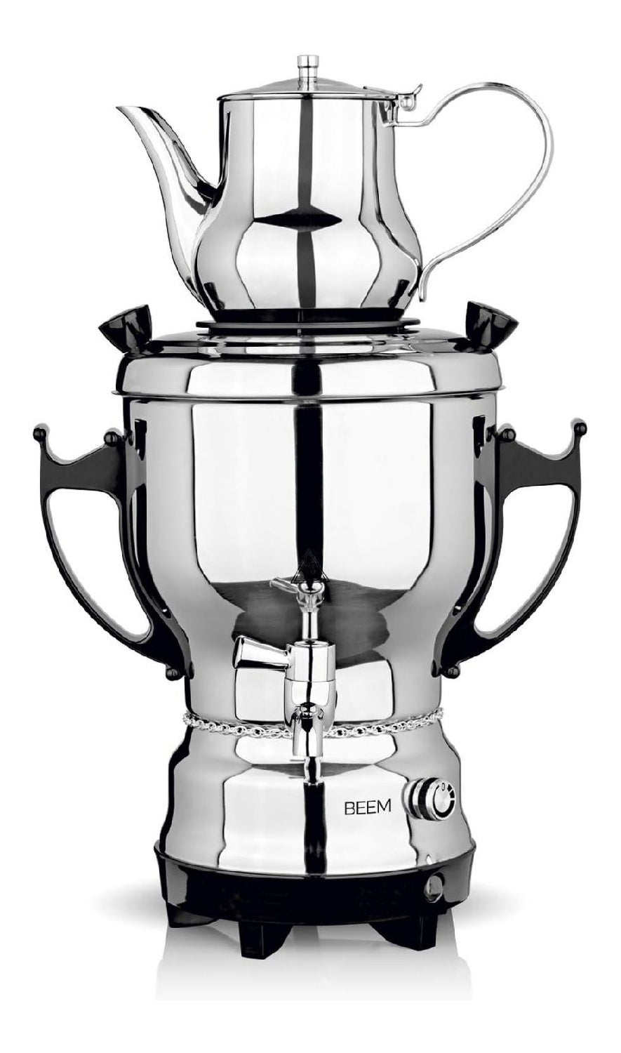 Samovar Theiere 3 L Inox Poli Robinet Distribution Theiere Dessus