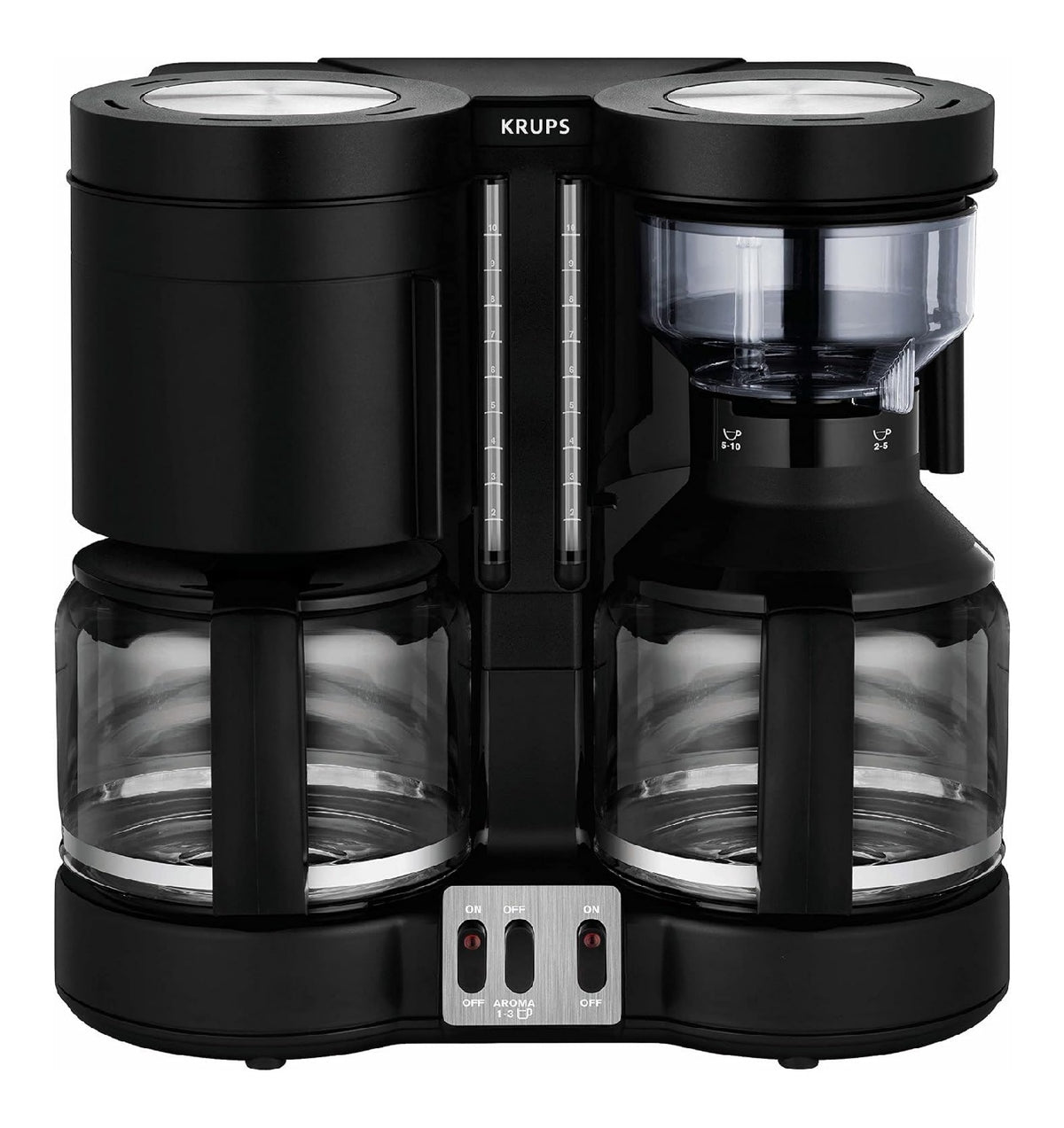 Machine combinee double cafetiere filtre expresso 10 tasses noir