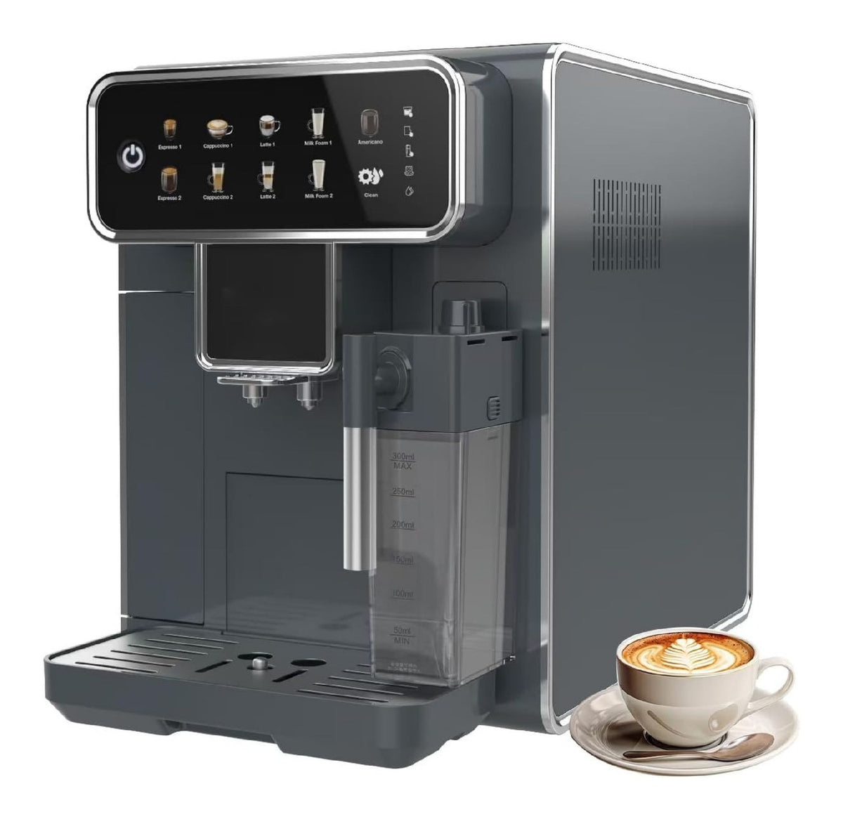 Expresso entierement automatique broyeur 3 niveaux auto-nettoyage 12 tasses