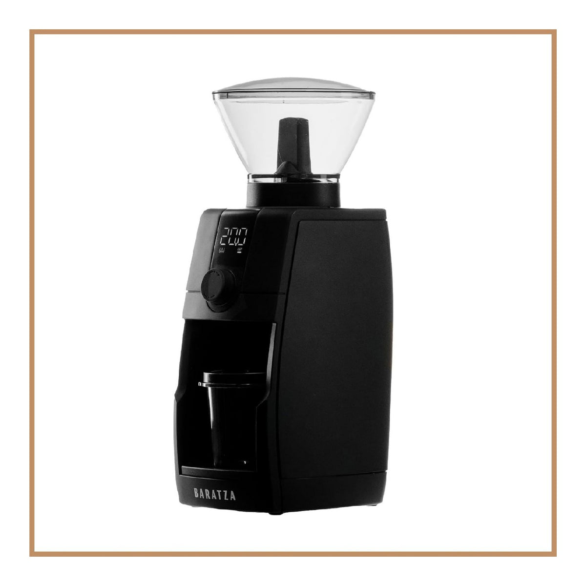 Moulin electrique reglages continus meules coniques ecran LED corps compact noir