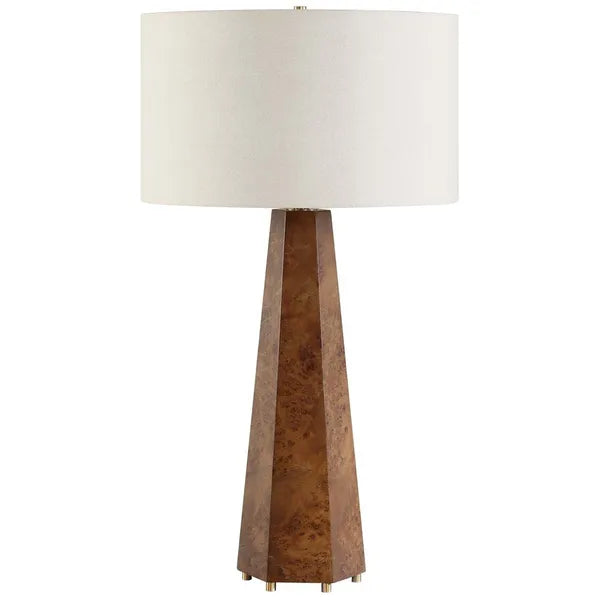 McCaffrey Table Lamp, Natural Burl
