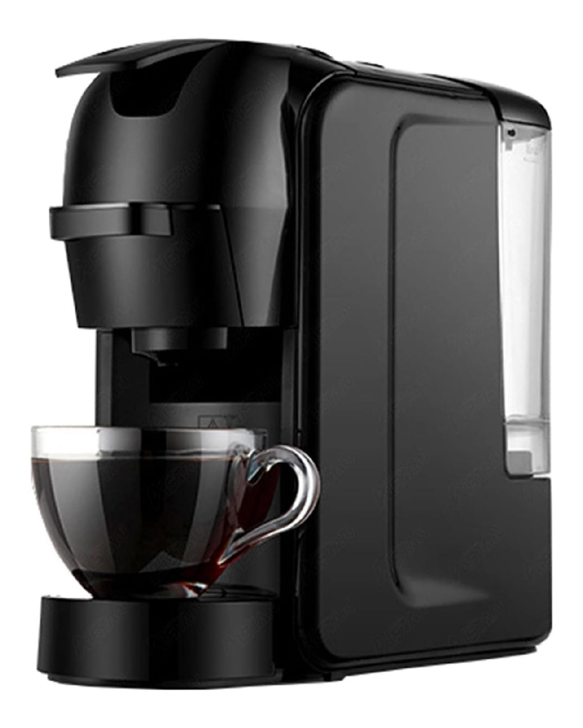 Cafetiere 3en1 Capsule Poudre et Dose 19 Bars Haute Pression Compacte Noire