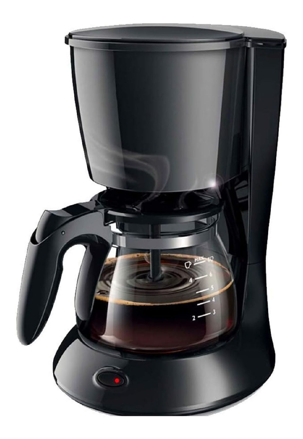 Cafetiere Electrique Noire Compacte Bureau et Maison avec Carafe Verre