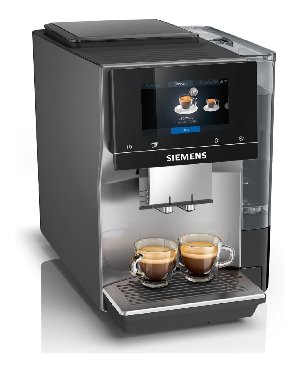 Cafetiere grain entierement automatique ecran tactile 35 specialites