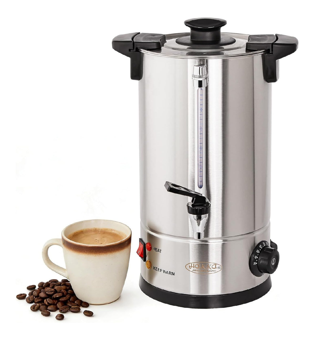 Percolateur 7 L 50 Tasses Inox Robinet Voyants Chauffage