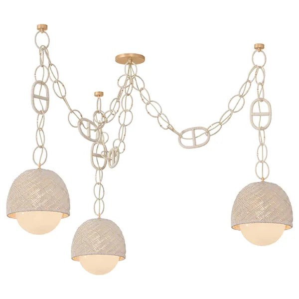 Piasu Chandelier, Champagne Leaf