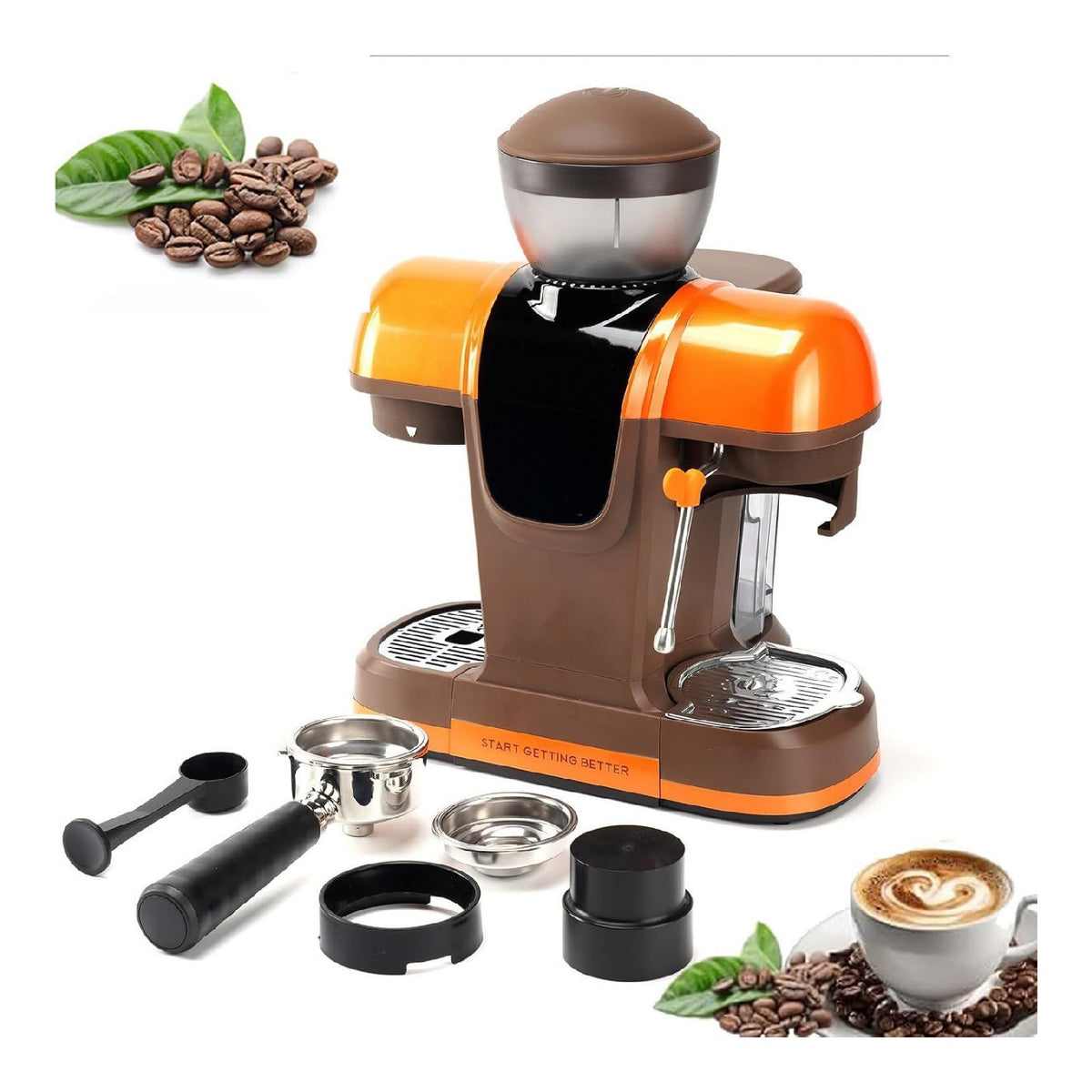 Machine Expresso Semi-Auto 19 Bars Broyeur 58mm 800ml NTC Tactile Maison