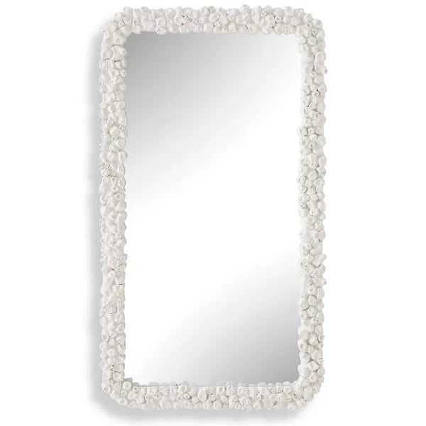 Barnacle Mirror, White
