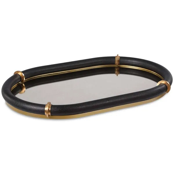 Cyprus Oval Tray, Black