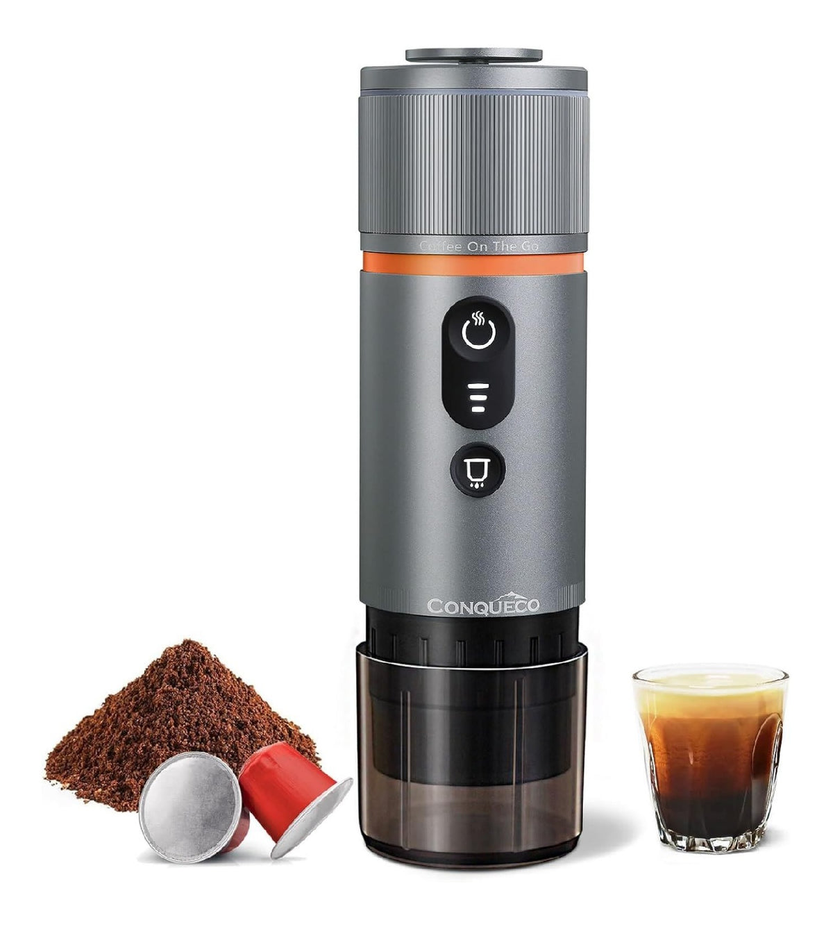 Machine a Cafe Portable Chauffage Electrique pour Capsules et Moulu