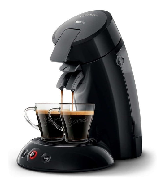 Machine a Dosettes Noire avec Extraction 2 Tasses Simultanees et Arret Auto