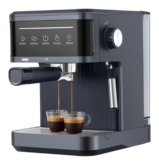 Machine Expresso a Pompe avec Mousseur Lait Manuel et Filtres 1 ou 2 Tasses