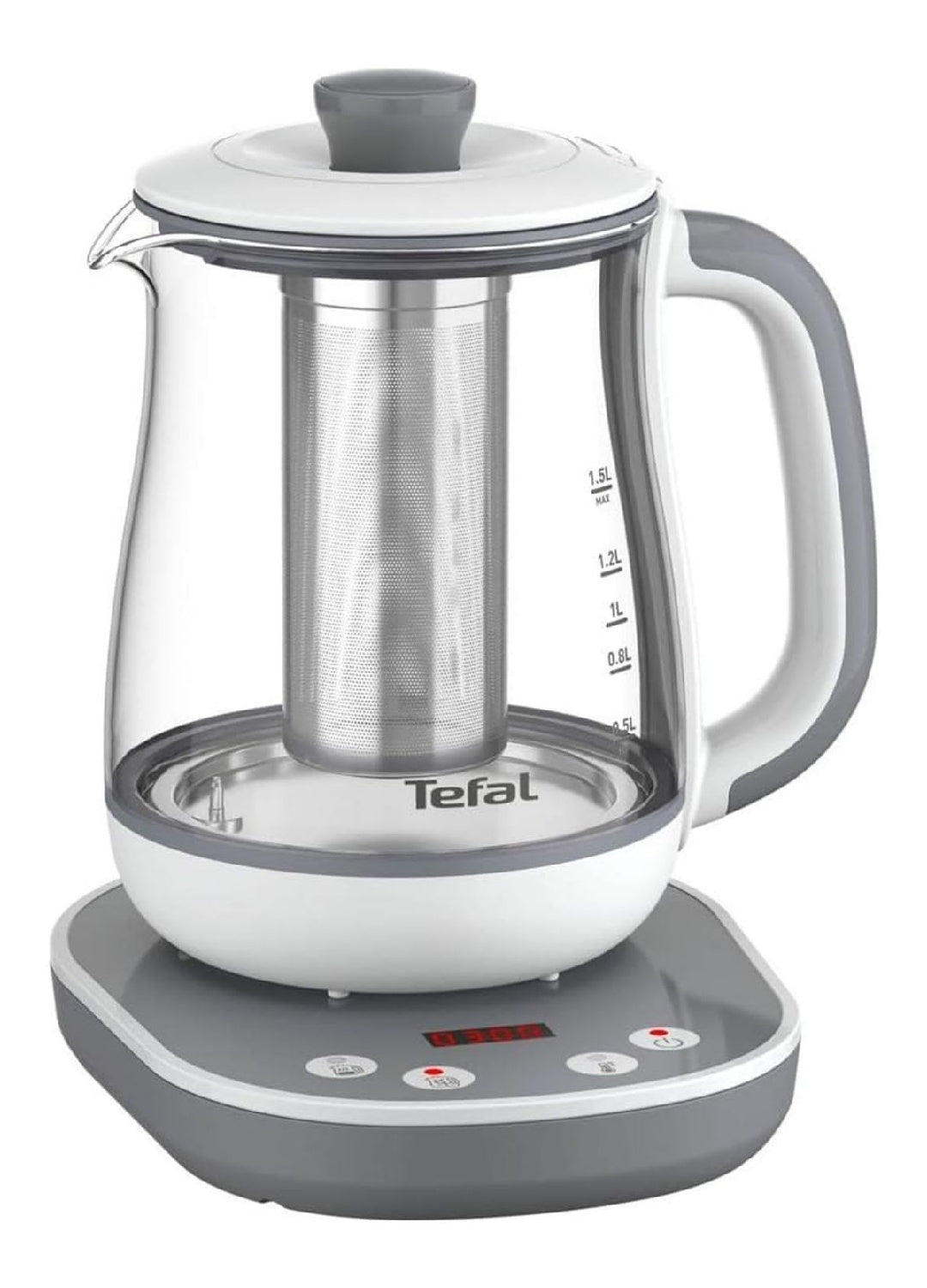 Machine a The 8 Temperatures 1.5 L Verre Filtre Inox Minuteur