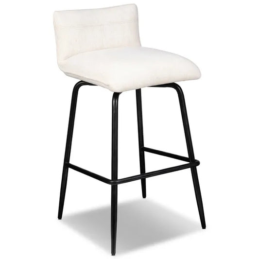 Ridley Swivel Bar & Counter Stool, Nomad Snow by Four Hands