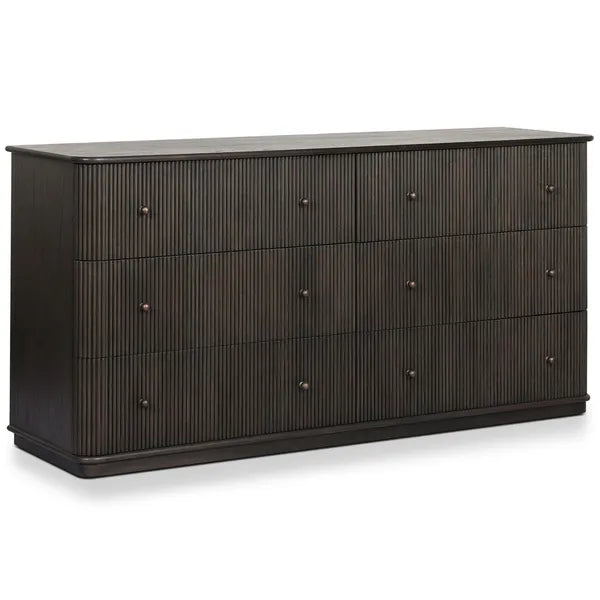 Ona 6 Drawer Dresser, Smoked Black by Four Hands