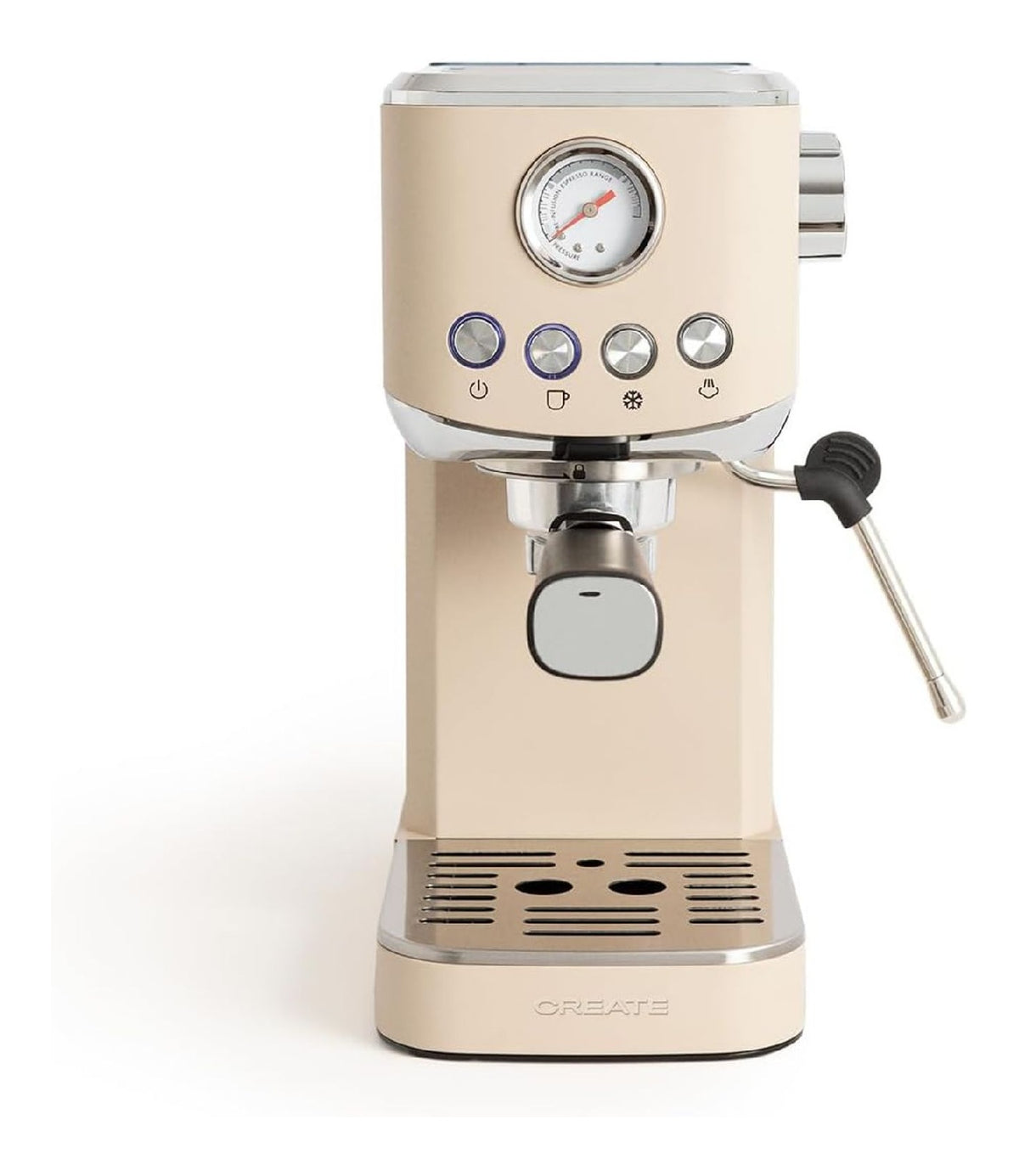 Expresso Retro Sable 20 Bars Manometre Analogique Buse Vapeur