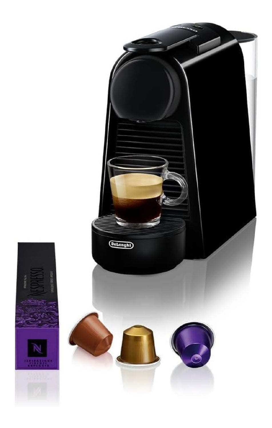 Machine capsules Mini ultra compacte noire 25 secondes chauffe