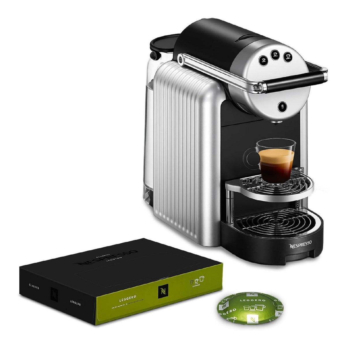 Machine a Capsules Professionnelle en Aluminium avec 3 Boutons Programmables