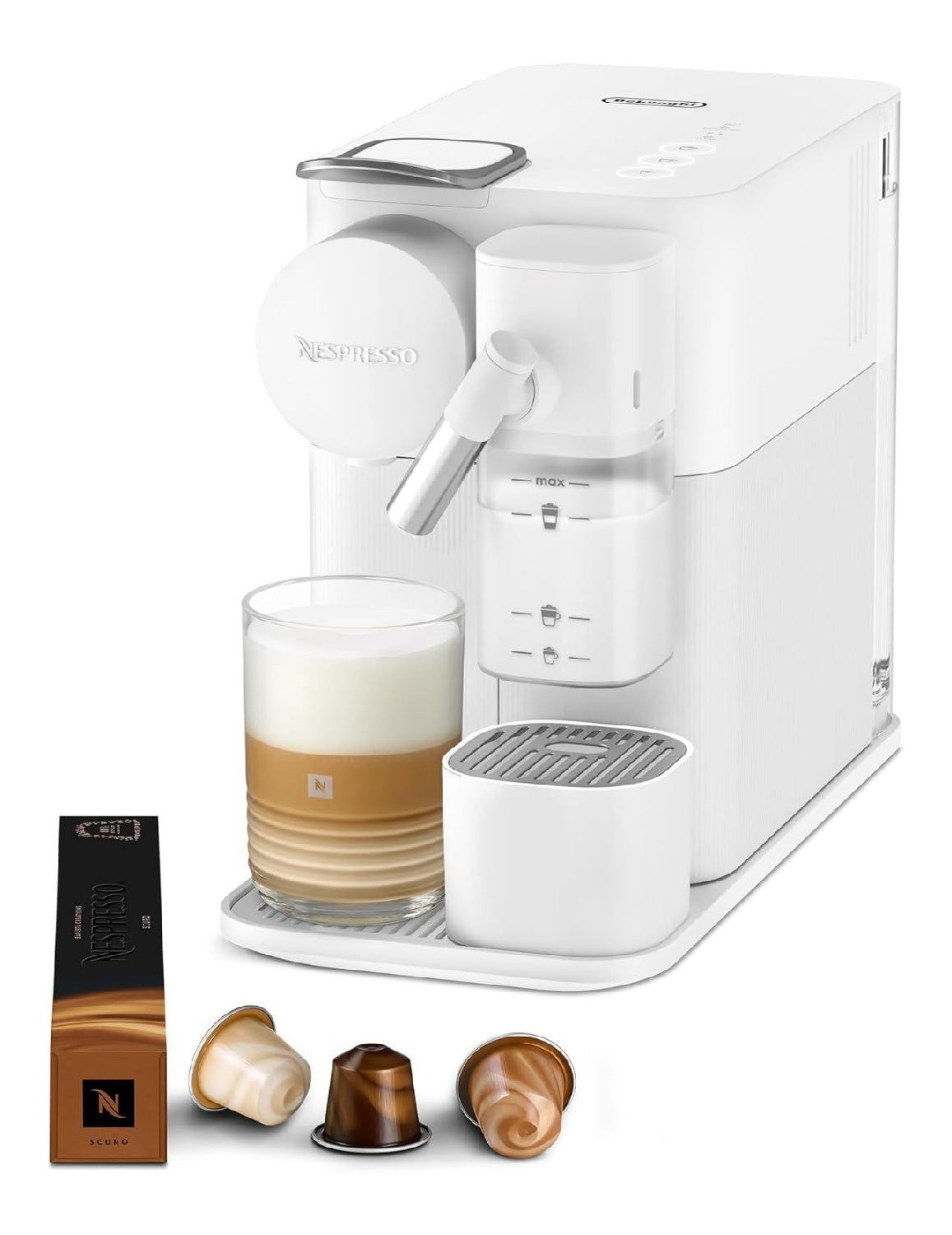 Machine capsules lait blanc compacte 4 recettes lait nettoyage auto
