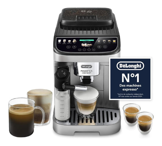 Machine automatique 5 boissons ecran couleur tactile buse cappuccino