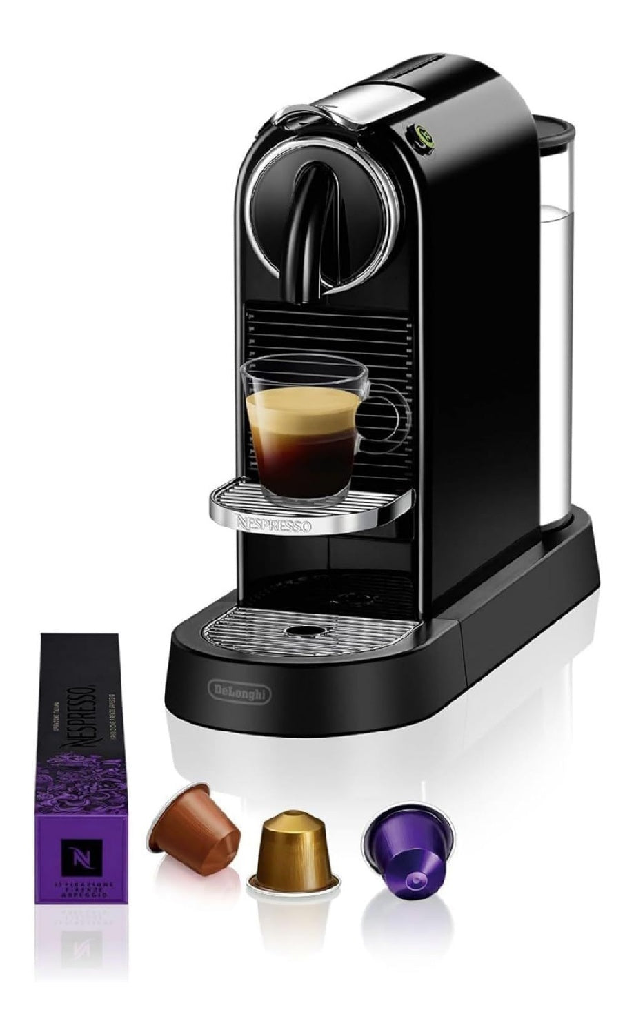 Machine capsules noir design urbain kit capsules demarrage