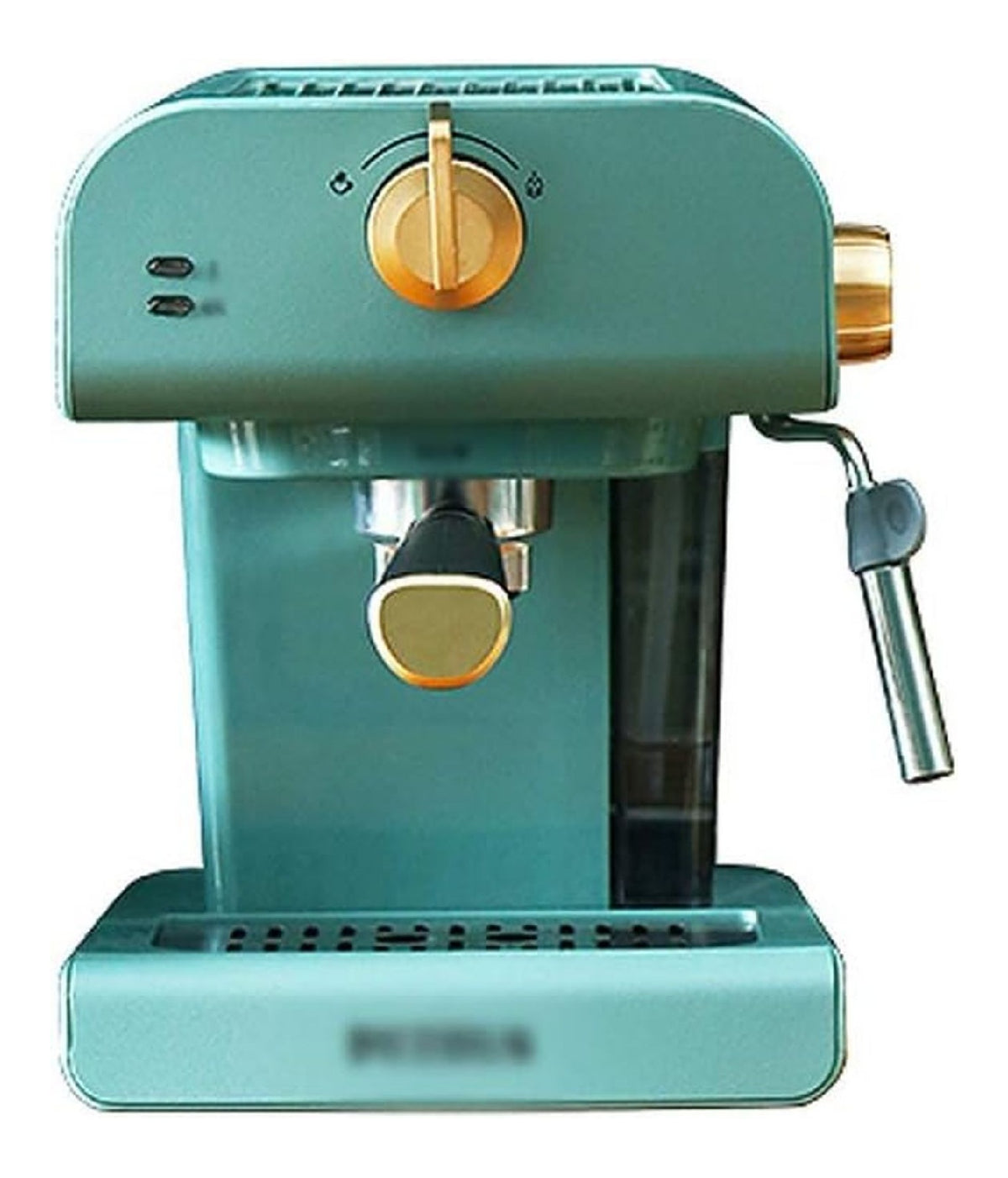 Machine Expresso Semi-Automatique Retro Vert Vintage avec Buse Vapeur Lait