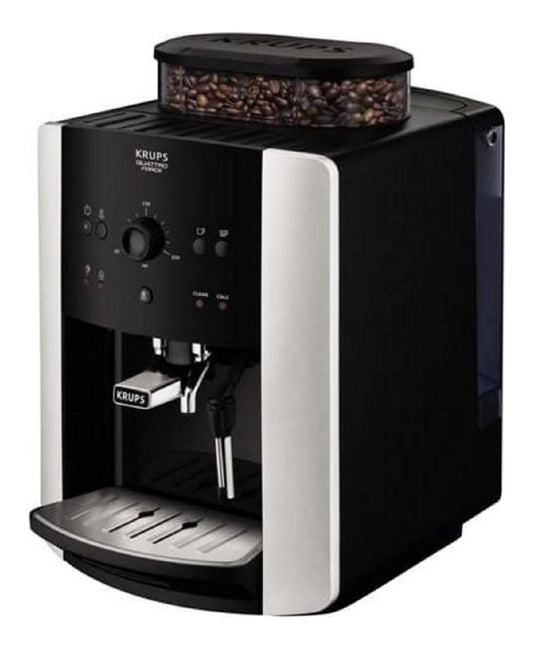 Machine Expresso Automatique Grains 1.7L 1450W Broyeur Noir Acier Inoxydable