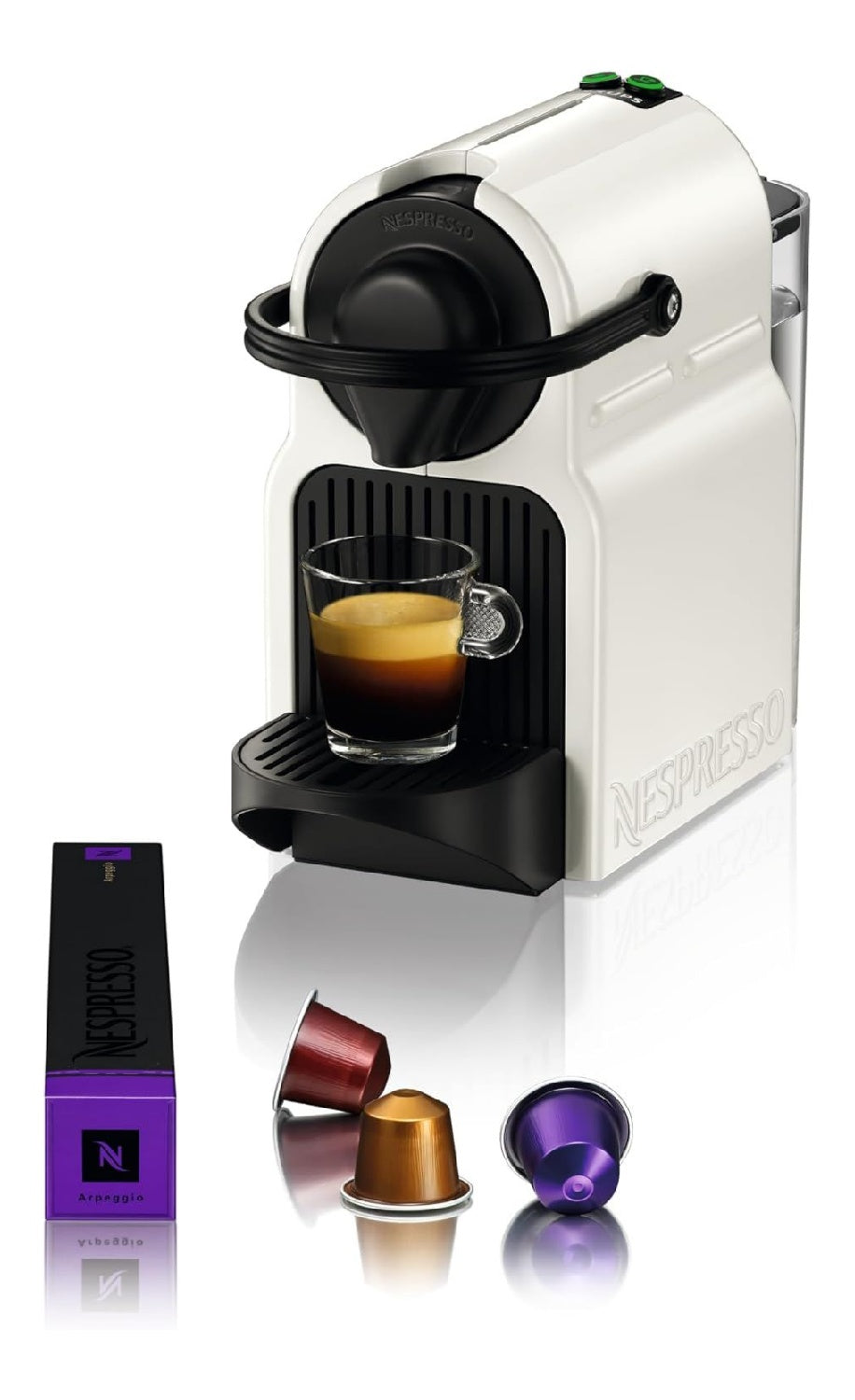 Machine capsules blanche compacte 19 bars espresso rapide