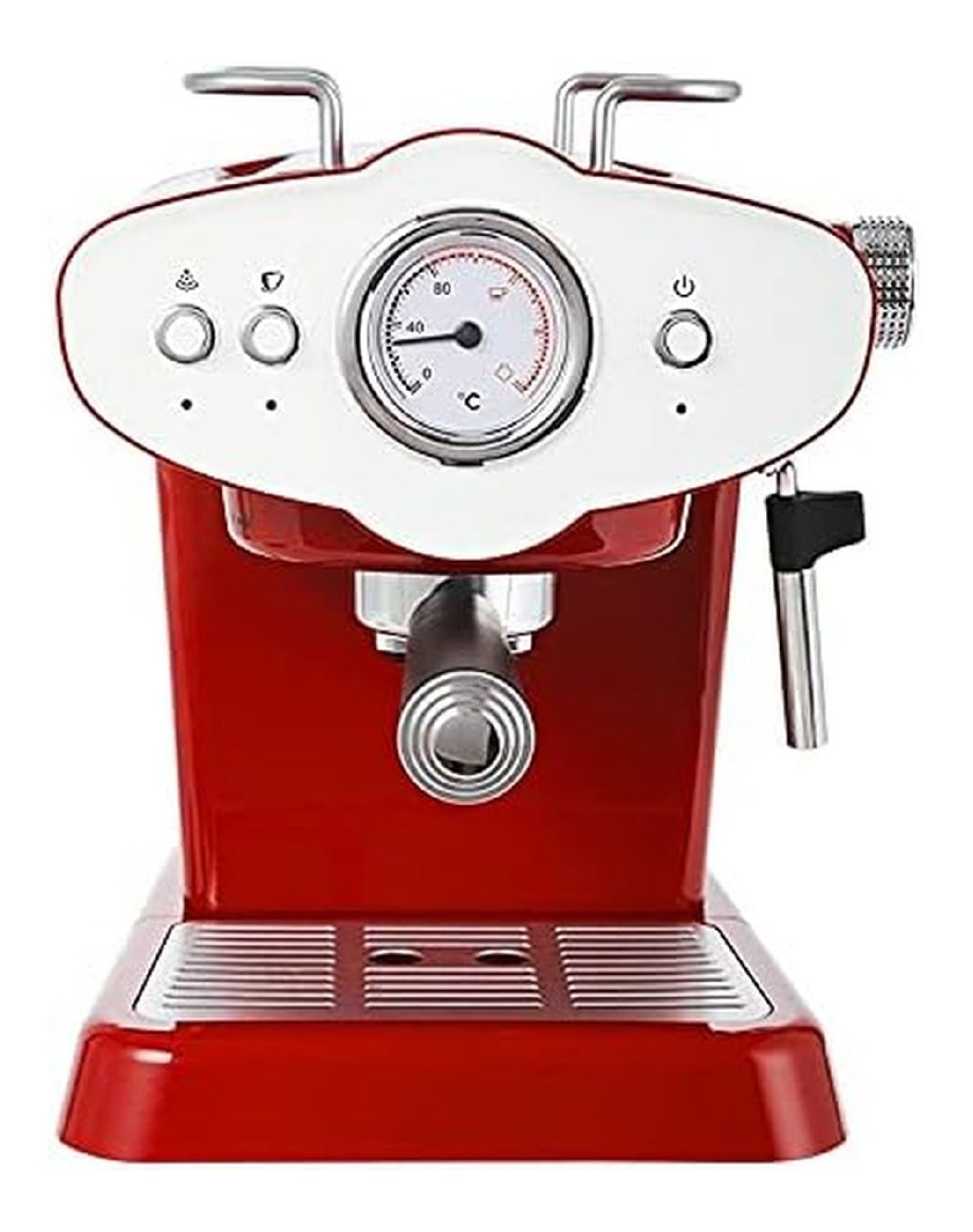 Machine Expresso Retro 20 Bars 850W avec Buse Vapeur Design Elegant