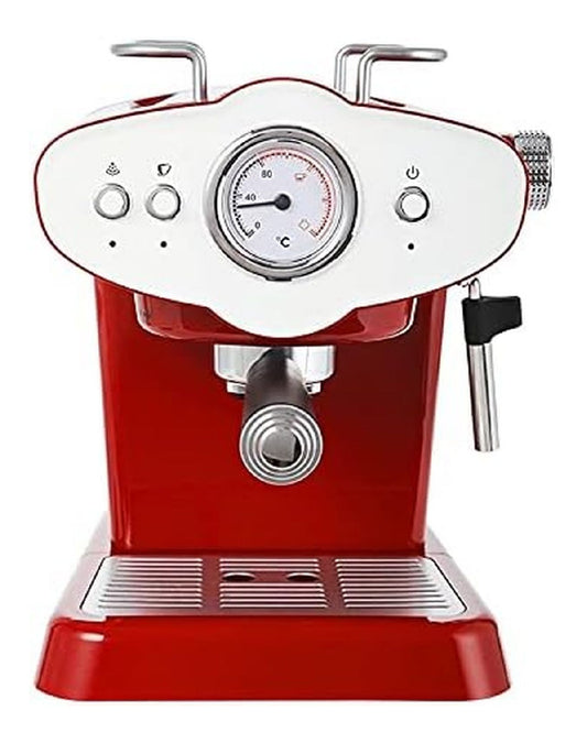 Machine Expresso Retro 20 Bars 850W avec Buse Vapeur Design Elegant