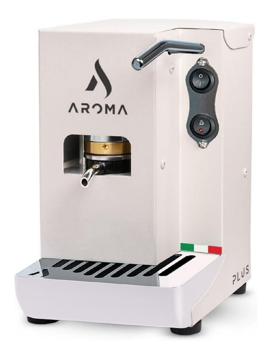 Machine a Espresso Blanche Compacte pour Dosettes ESE 44mm Italienne
