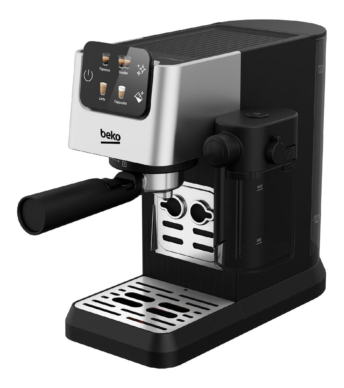 Expresso Compact Ecran Tactile Noir Argent Reservoir Lait