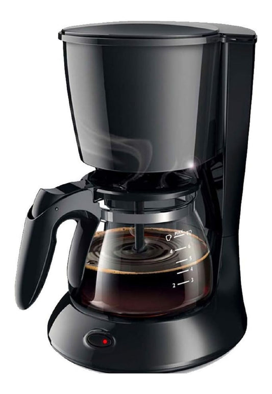 Cafetiere Electrique Noire Compacte Bureau et Maison avec Carafe Verre