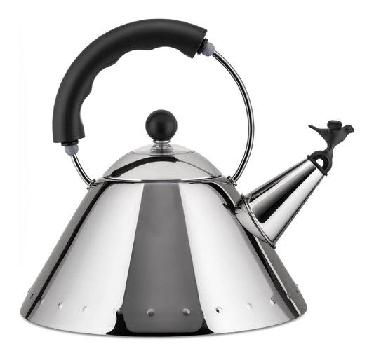 design inox poli sifflet oiseau conique icone cuisine