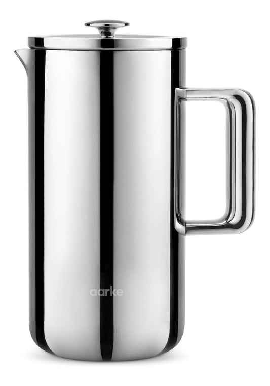 Presse cafe piston inox double paroi isotherme design miroir