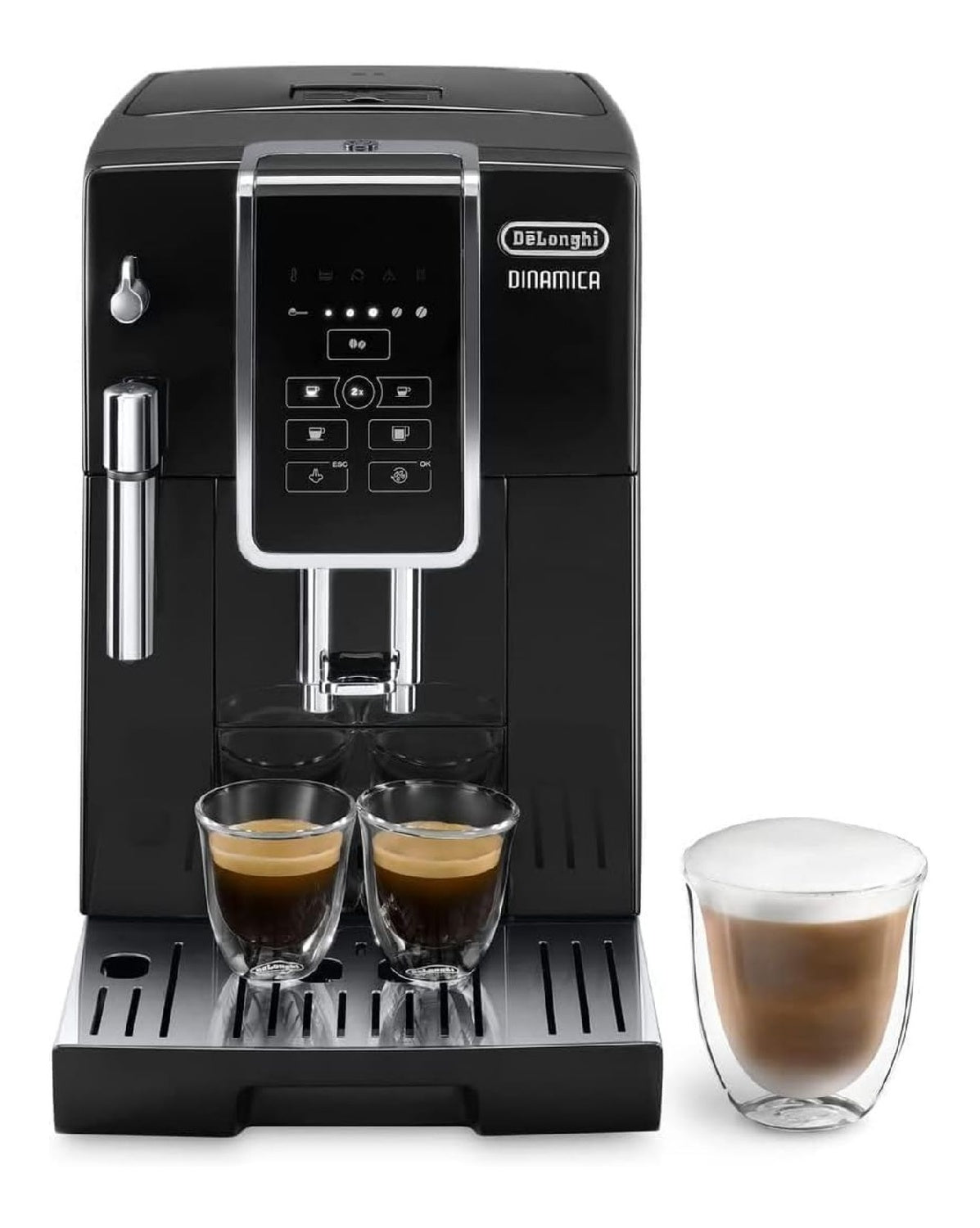 Machine automatique noir ecran tactile broyeur cappuccino