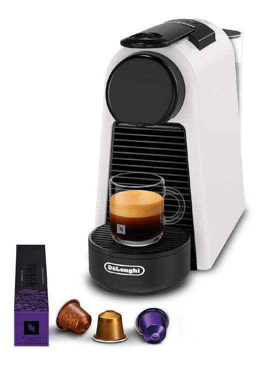 Machine capsules automatique blanche 0.6L 19 bars compacte creation cafe