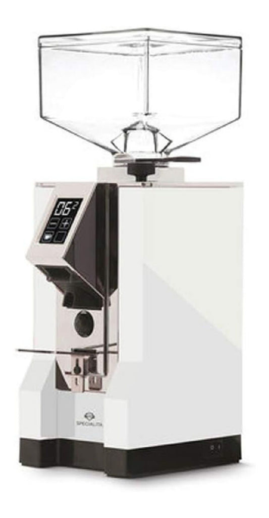 Moulin electrique professionnel italien blanc mat design angulaire ecran digital