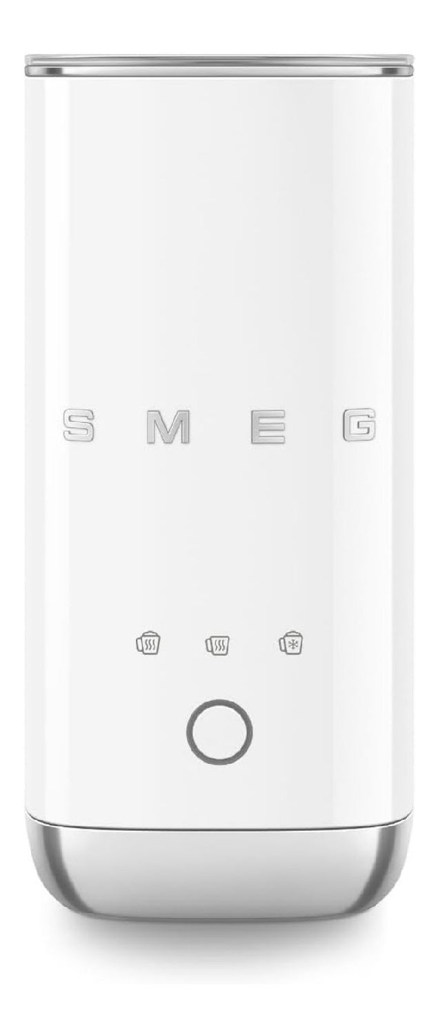 Mousseur lait retro blanc 3 fonctions compact fouet amovible
