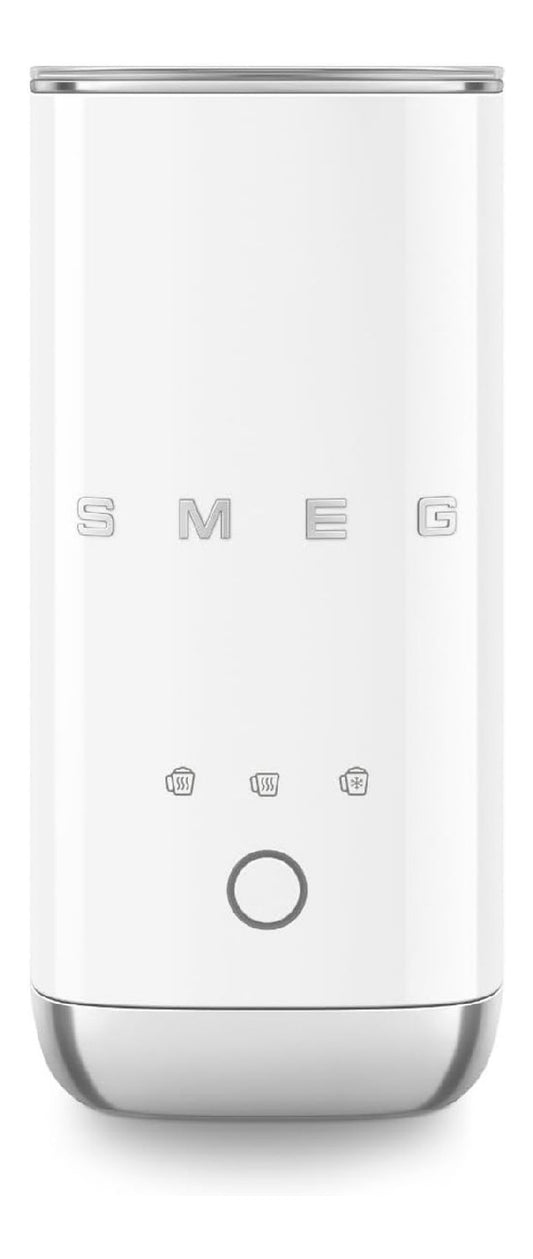 Mousseur lait retro blanc 3 fonctions compact fouet amovible