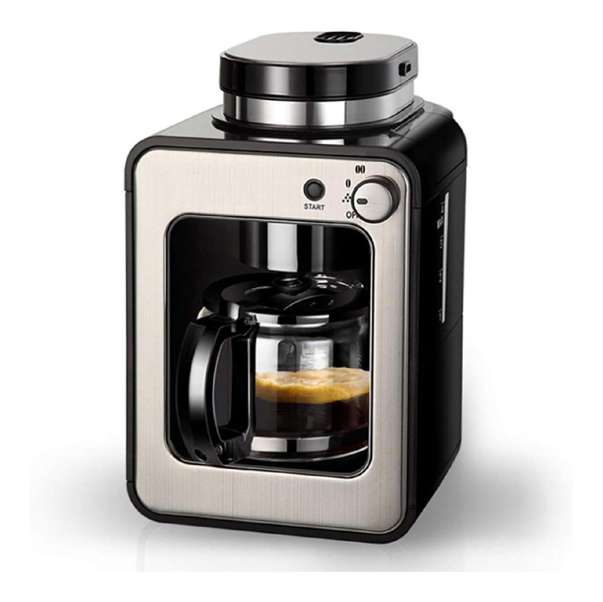 Cafetiere automatique grains et moulu 600 W broyage 20000 tours