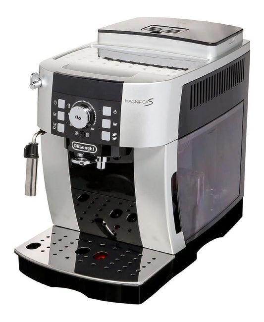 Expresso broyeur grain inox, cafe fraichement moulu, buse vapeur cappuccino, reservoir 1,8 L