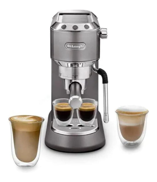 Expresso Compact Dedica 15 Bars Gris Buse Vapeur Latte