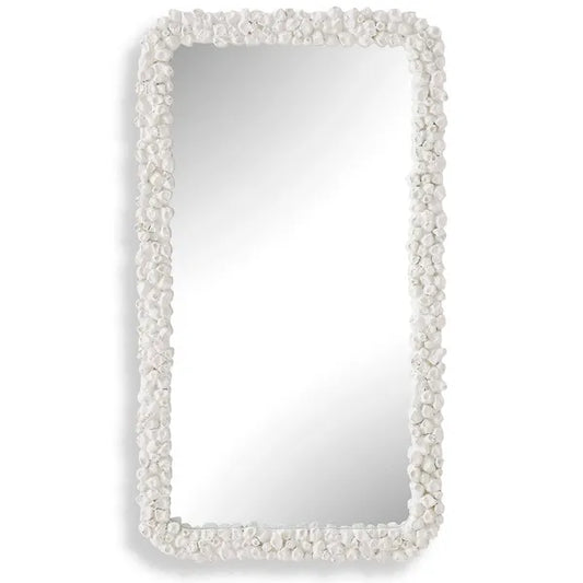 Barnacle Mirror, White