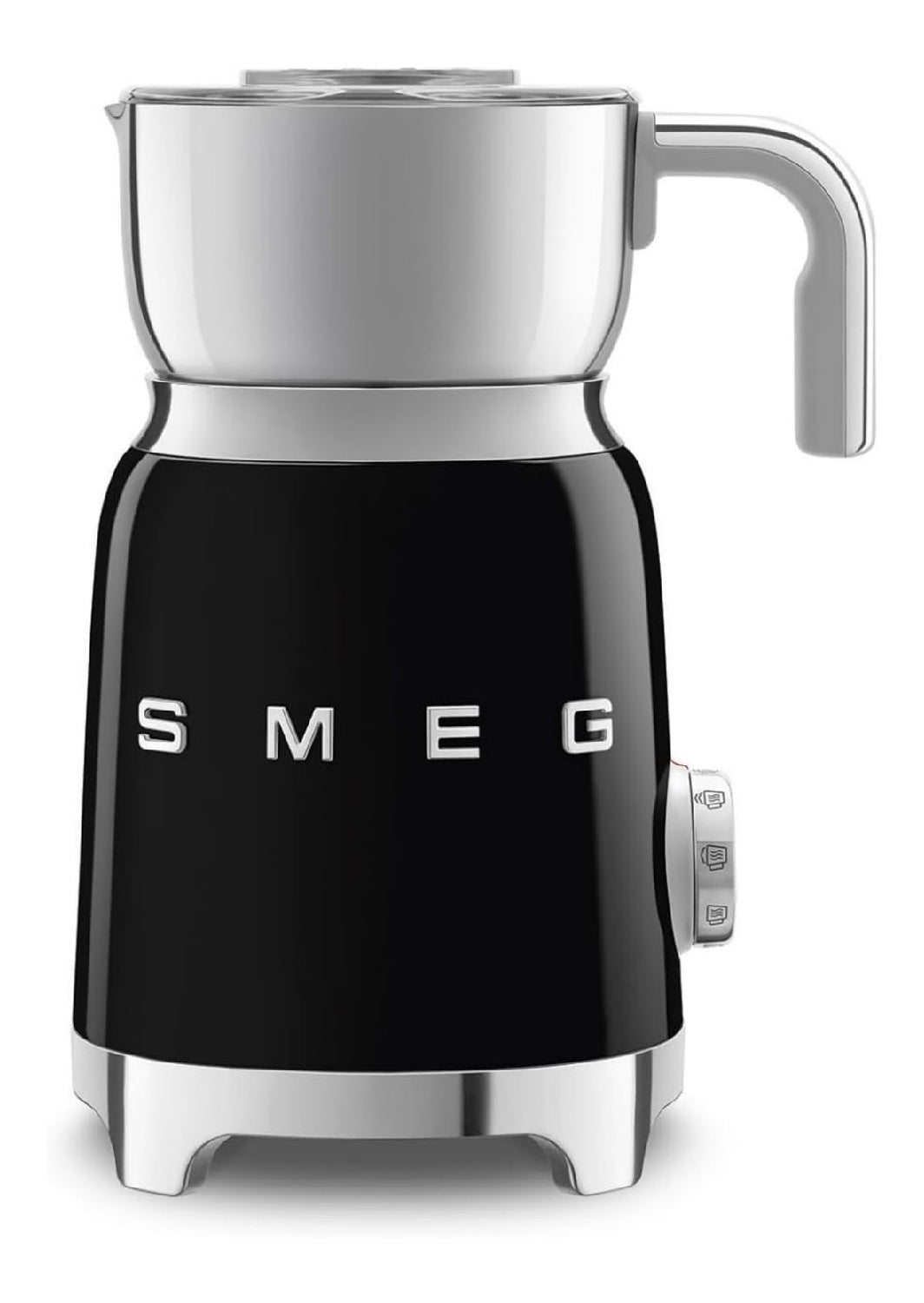 Mousseur lait retro 6 programmes induction pichet inox noir