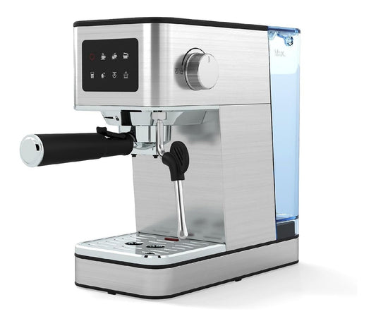 Machine Expresso 20 Bars Acier Inoxydable 1100W Buse Vapeur et Ecran Tactile