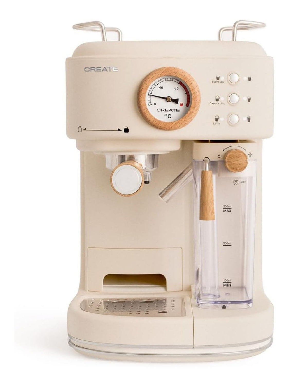 Machine Expresso Retro Creme 20 Bars Reservoir Lait Auto
